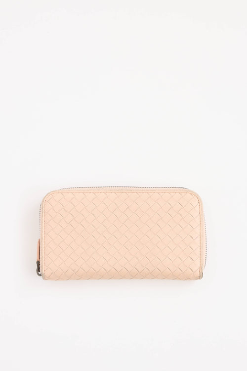 Leather Intrecciato Wallet