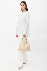 Bottega Veneta Beige Sloane Intrecciato Bag