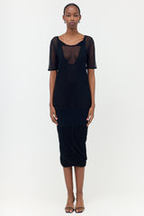 Bottega Veneta Silk Sheer Layered Dress