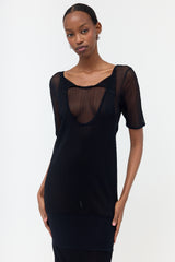 Bottega Veneta Silk Sheer Layered Dress
