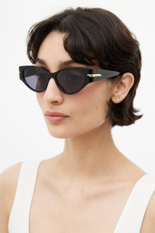 Bottega Veneta Black & Gold Original_02 Sunglasses