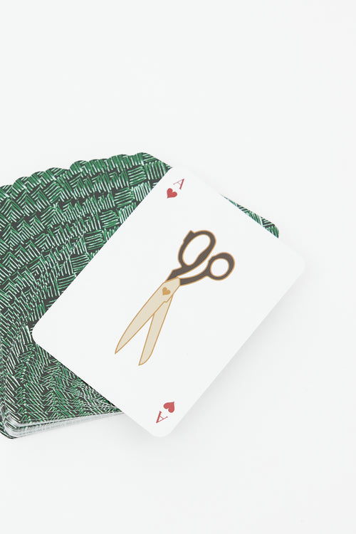 Bottega Veneta Black & Multicolour Modiano Playing Cards
