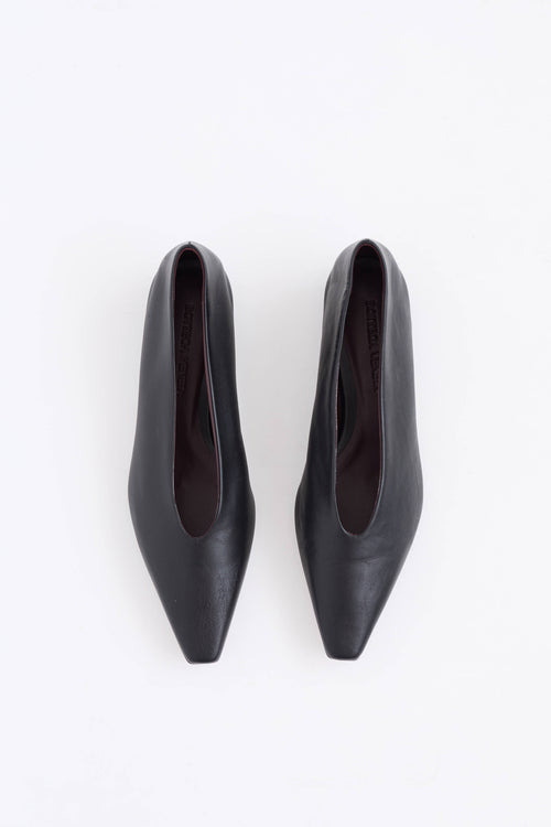 Bottega Veneta Almond Point Toe Flat