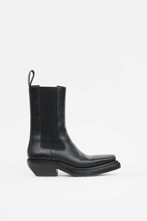 Bottega Veneta Square Toe Ankle Boot