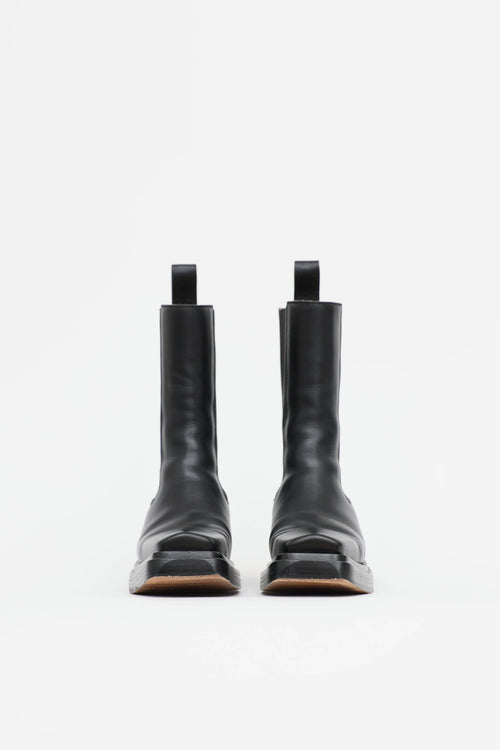 Bottega Veneta Square Toe Ankle Boot