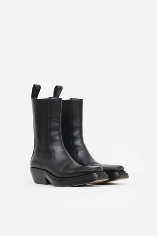 Bottega Veneta Square Toe Ankle Boot
