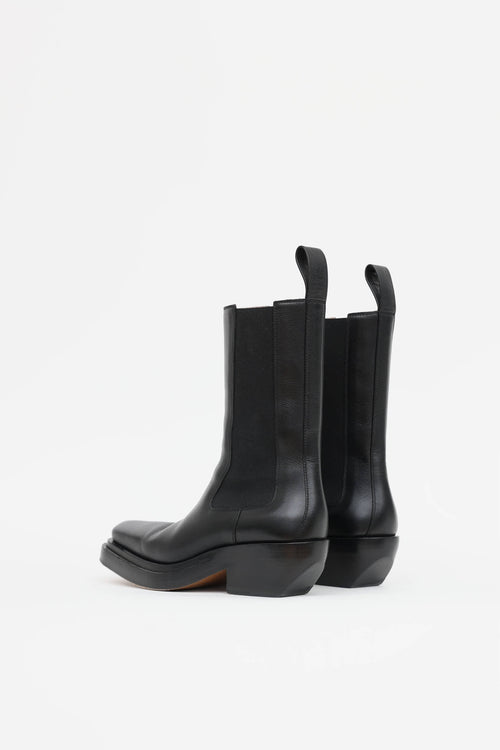 Bottega Veneta Square Toe Ankle Boot