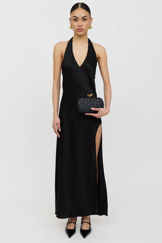 Bottega Veneta Leather Foulard Intrecciato Knotted Clutch