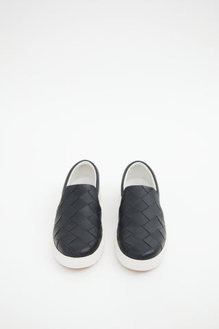 Bottega Veneta Black & White Maxi Intrecciato Sneakers
