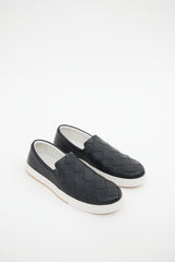 Bottega Veneta Black & White Maxi Intrecciato Sneakers