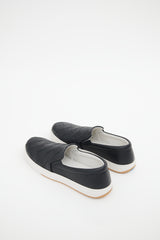 Bottega Veneta Black & White Maxi Intrecciato Sneakers