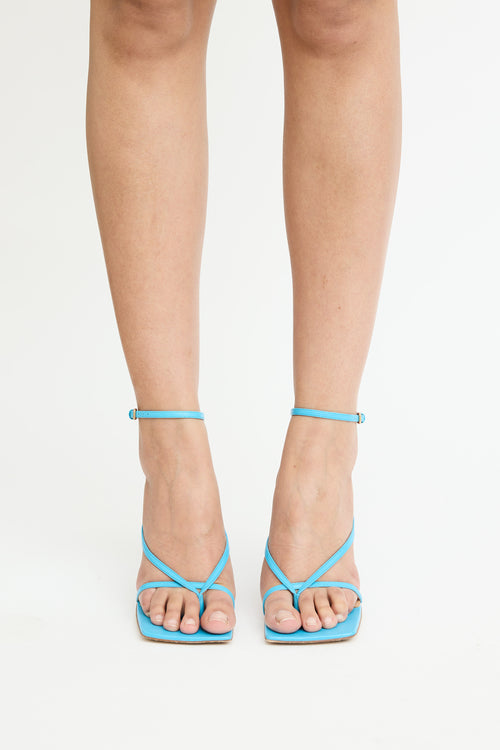 Bottega Veneta Leather Stretch Strap Sandal