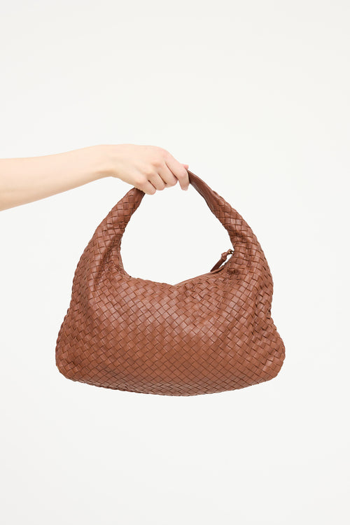 Bottega Veneta Leather Intreciatto Shoulder Bag