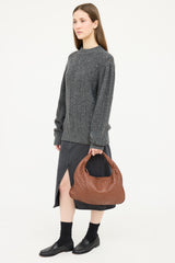 Bottega Veneta Leather Intreciatto Shoulder Bag