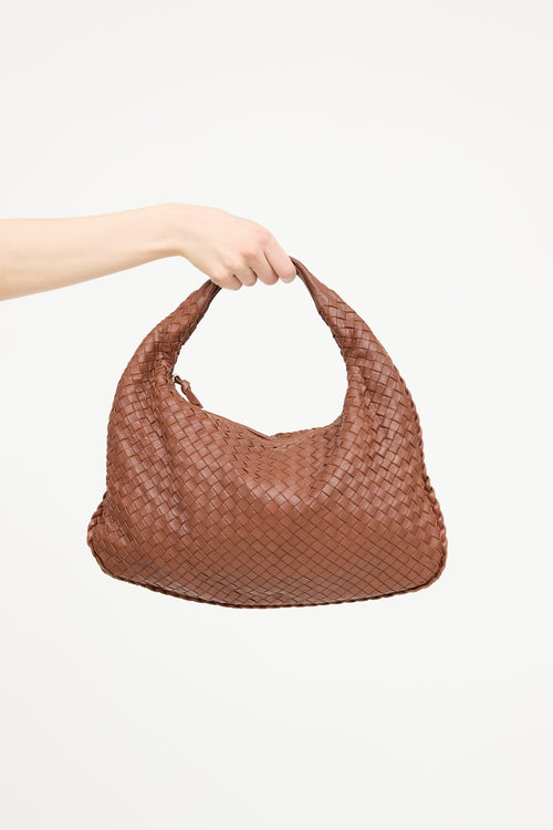 Bottega Veneta Leather Intreciatto Shoulder Bag