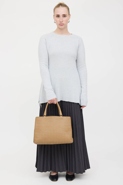 Bottega Veneta Leather Intrecciato Tote Bag