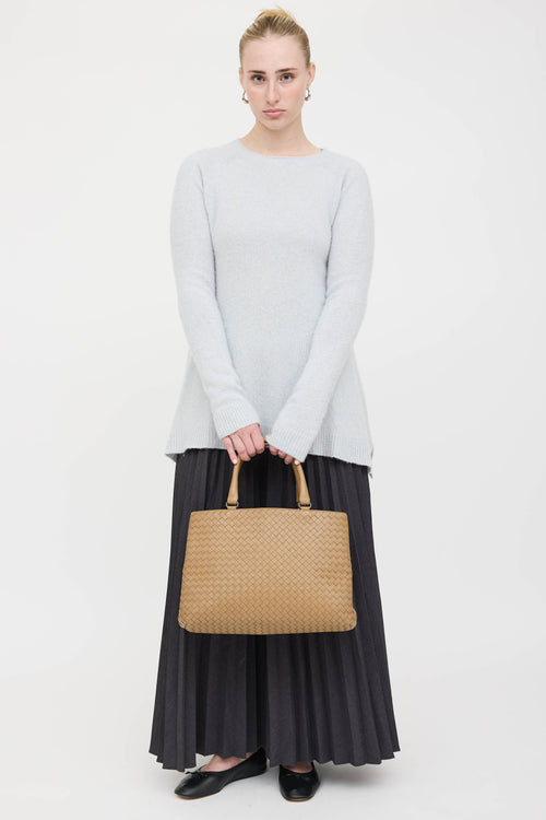 Bottega Veneta Leather Intrecciato Tote Bag