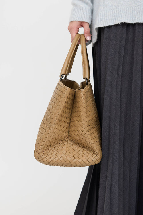 Bottega Veneta Leather Intrecciato Tote Bag