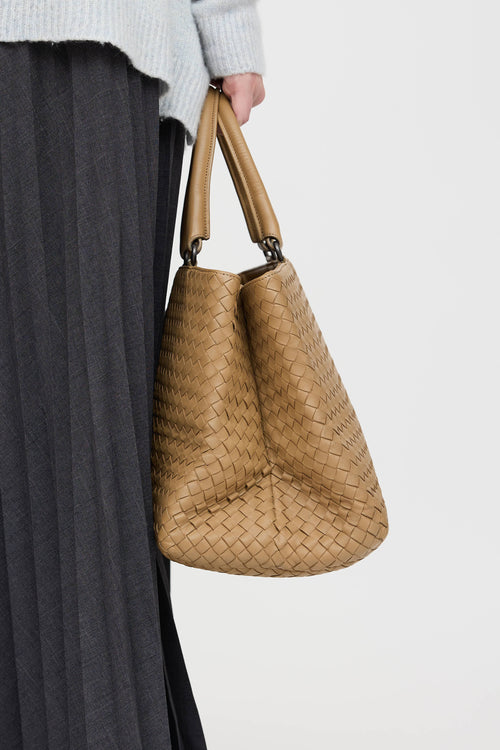 Bottega Veneta Leather Intrecciato Tote Bag