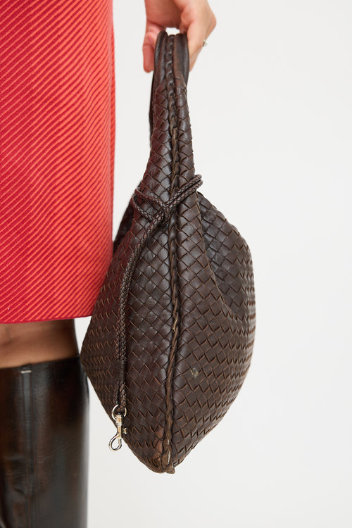 Bottega Veneta Brown Leather Intrecciato Braided Bag