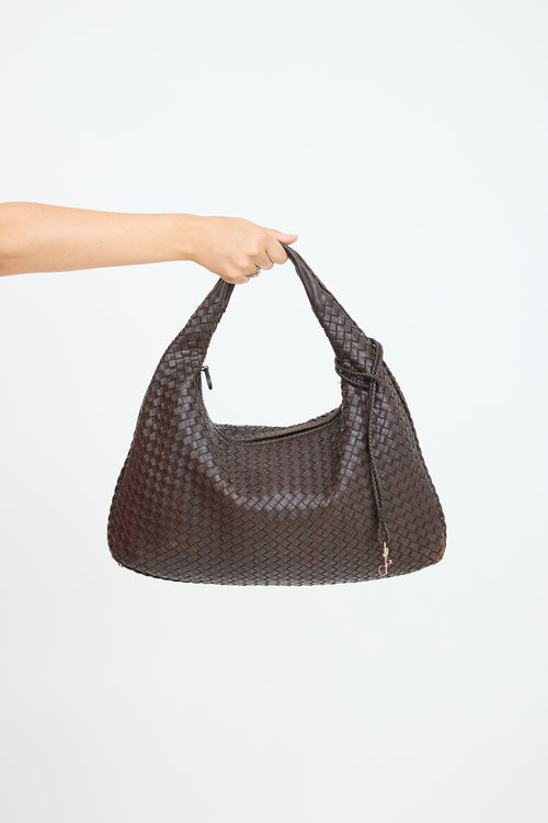 Bottega Veneta Brown Leather Intrecciato Braided Bag