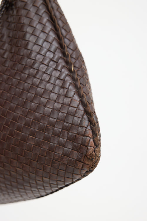 Bottega Veneta Brown Leather Intrecciato Braided Bag