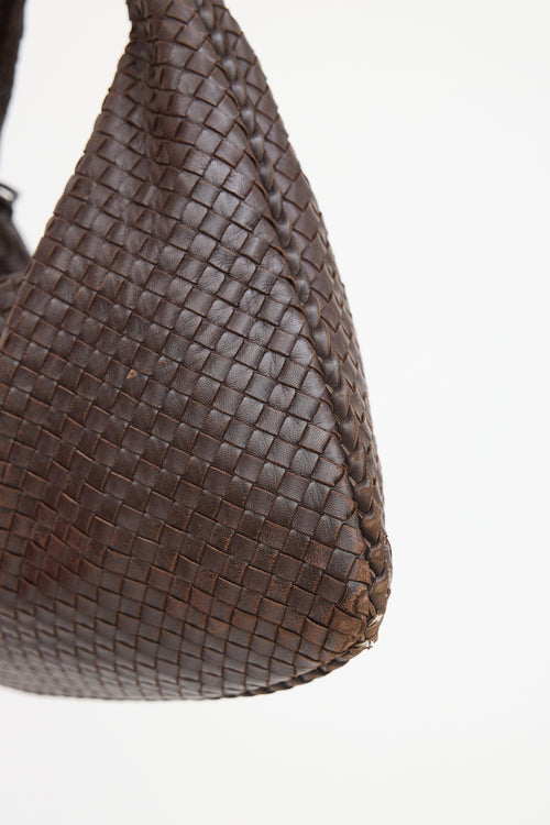 Bottega Veneta Brown Leather Intrecciato Braided Bag