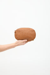 Bottega Veneta Brown Leather Intrecciato Belt Bag