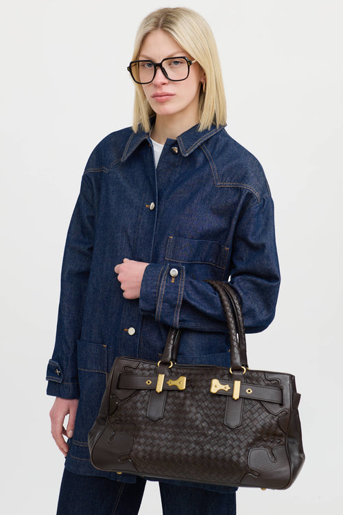 Bottega VenetaLeather Intrecciato Tote Bag