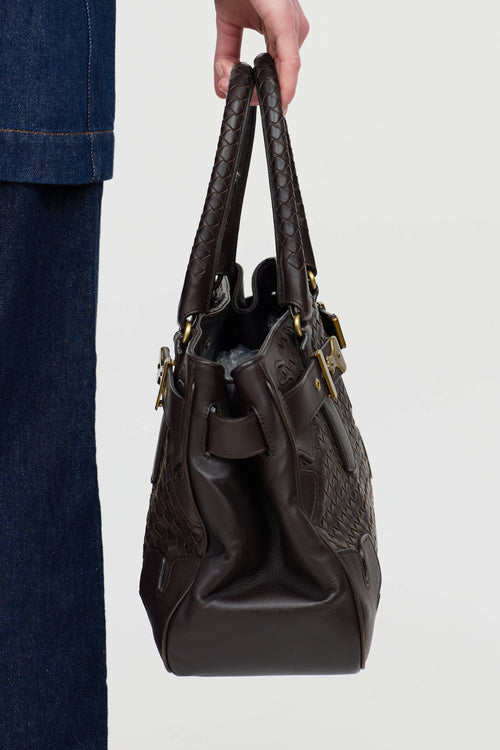 Bottega VenetaLeather Intrecciato Tote Bag