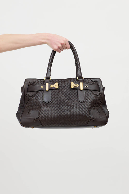 Bottega VenetaLeather Intrecciato Tote Bag