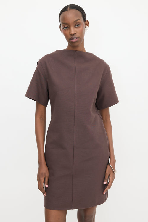 Bottega Veneta Canvas Midi Dress