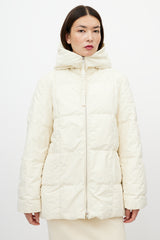 Jil Sander Cream Down Puffer Jacket