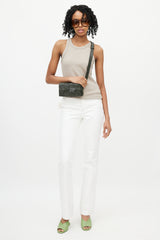 Bottega Veneta Dark Green Cassette Leather Bag