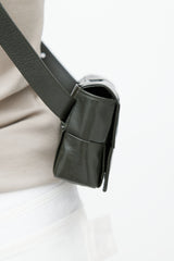 Bottega Veneta Dark Green Cassette Leather Bag