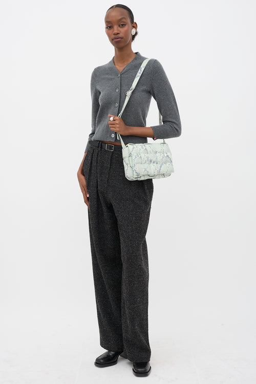 Bottega Veneta Embossed Leather Casette Bag