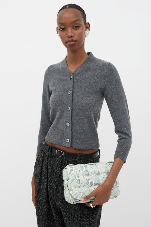 Bottega Veneta Embossed Leather Casette Bag