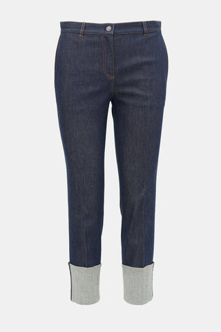 Bottega Veneta Foldover Tapered Jeans