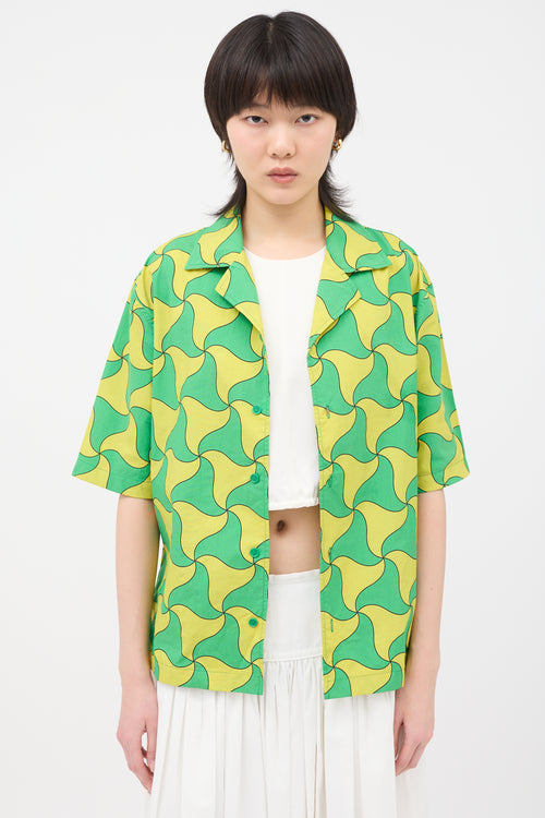 Bottega Veneta Printed Bowling Shirt