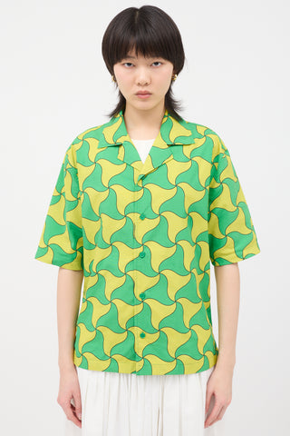Bottega Veneta Printed Bowling Shirt