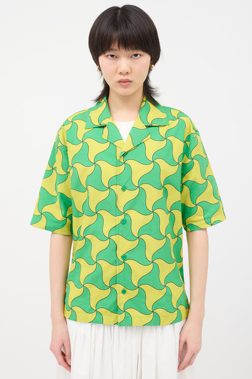 Bottega Veneta Printed Bowling Shirt