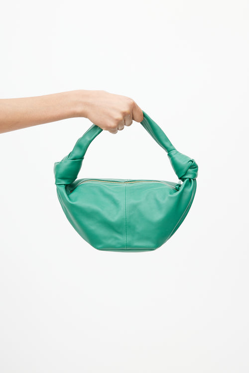 Bottega Veneta Green Double Knot Leather Bag