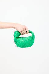 Bottega Veneta Green Intrecciato Leather Candy Jodie Bag
