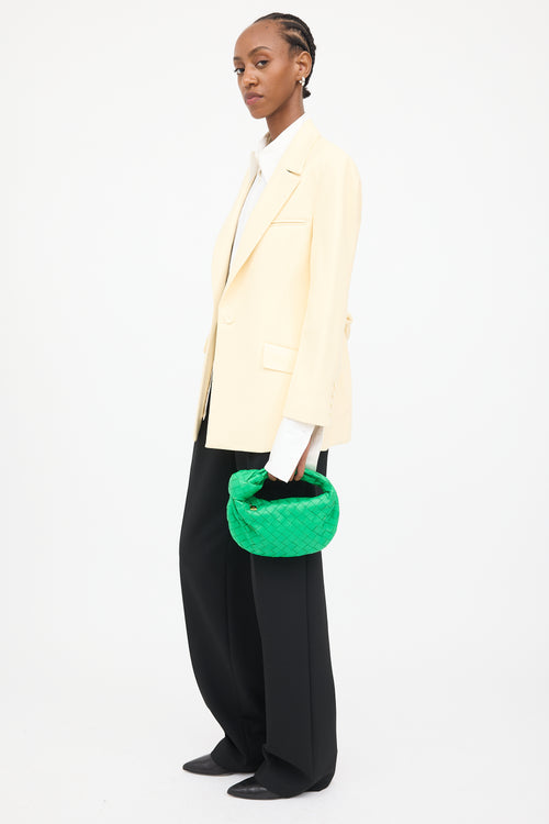 Bottega Veneta Green Mini Jodie Handbag