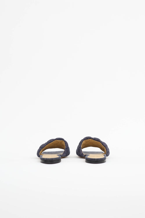 Bottega Veneta Denim Quilted Slide