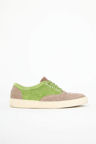 Bottega Veneta Intrecciato Suede Sneaker
