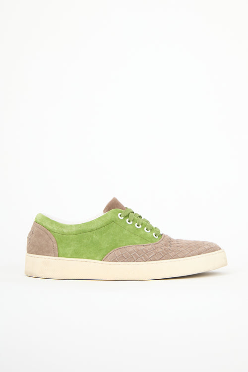 Bottega Veneta Intrecciato Suede Sneaker
