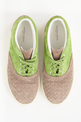 Bottega Veneta Intrecciato Suede Sneaker