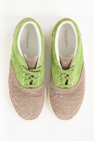 Bottega Veneta Intrecciato Suede Sneaker