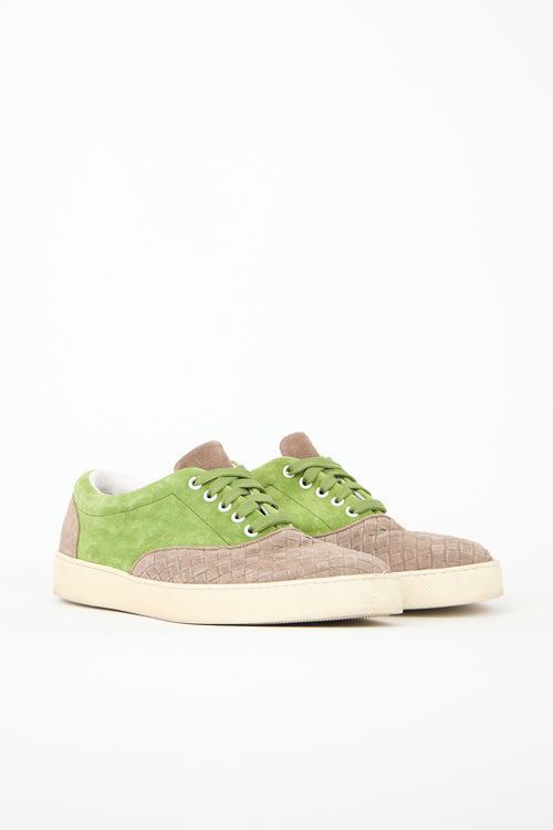 Bottega Veneta Intrecciato Suede Sneaker